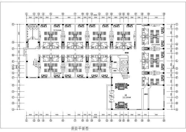 某小型宾馆建筑CAD平面设计图解析与规划要点